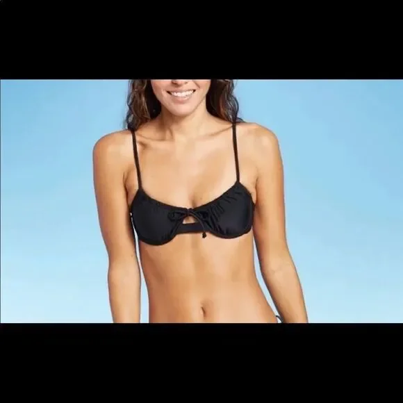 [xhilaration] black bikini top - Picture 4 of 4